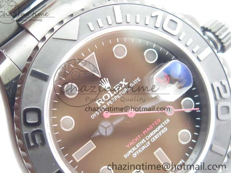 MiroTime 0901 EasyCare Yacht-Master 116622 DLC VRF Best Edition Black Dial on DLC Bracelet VR 2918